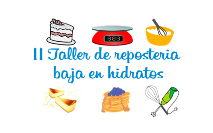 cabecera taller de repostería baja en hidratos