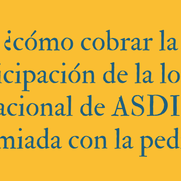 ¡ASDIR ha sido agraciada con la pedrea! 🎉